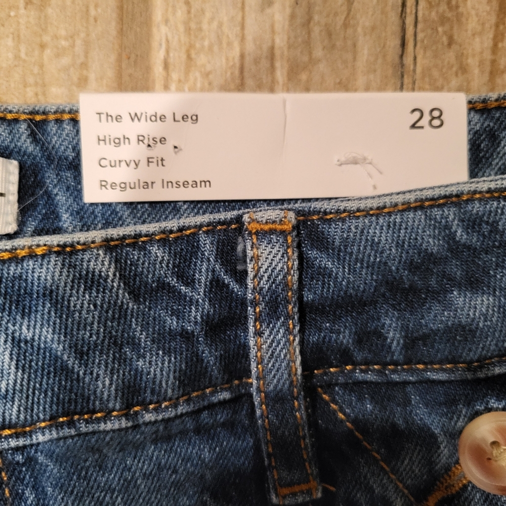 High Rise Wide Leg Curvy Jeans. New - Picture 3 of 6